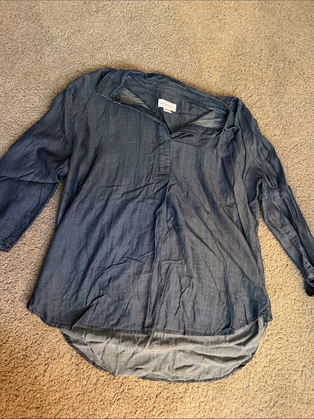 Liz Claiborne Indigo Blue Shirt